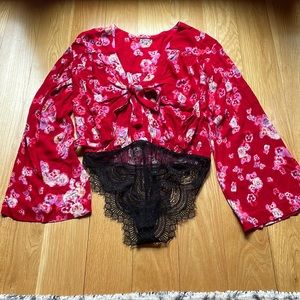 Free People bodysuit size xs